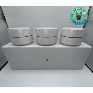 Google AC-1304 Whole‎ Home Mesh Wi-Fi Router White Wireless Dual-Band Lot Three